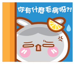 Cherry Mommy 's Rabbits-Chin Chin sticker #11346634