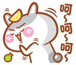 Cherry Mommy 's Rabbits-Chin Chin sticker #11346635