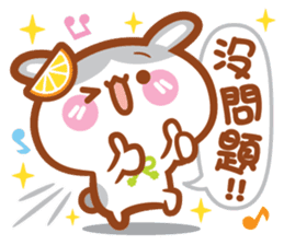Cherry Mommy 's Rabbits-Chin Chin sticker #11346641