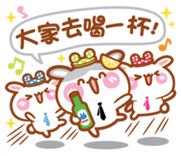Cherry Mommy 's Rabbits-Chin Chin sticker #11346654