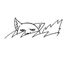 cute tibetan sand fox sticker #11347262