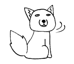 cute tibetan sand fox sticker #11347264