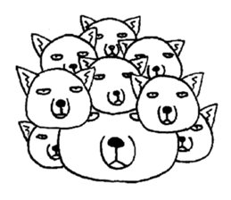 cute tibetan sand fox sticker #11347266