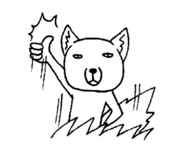 cute tibetan sand fox sticker #11347270