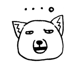 cute tibetan sand fox sticker #11347273