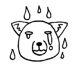 cute tibetan sand fox sticker #11347274