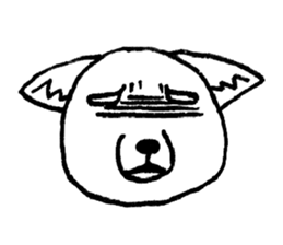 cute tibetan sand fox sticker #11347275