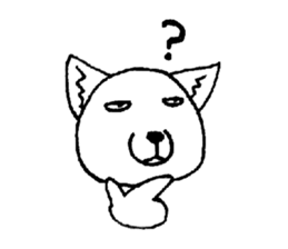 cute tibetan sand fox sticker #11347276