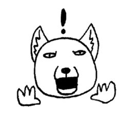 cute tibetan sand fox sticker #11347277