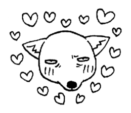 cute tibetan sand fox sticker #11347279