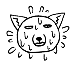 cute tibetan sand fox sticker #11347284