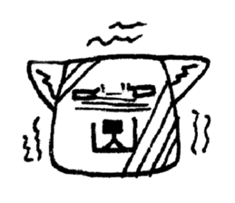 cute tibetan sand fox sticker #11347285