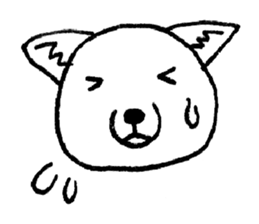 cute tibetan sand fox sticker #11347286