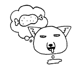 cute tibetan sand fox sticker #11347288