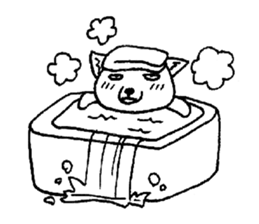 cute tibetan sand fox sticker #11347292