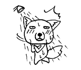 cute tibetan sand fox sticker #11347293