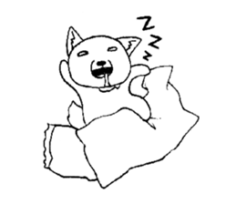 cute tibetan sand fox sticker #11347295