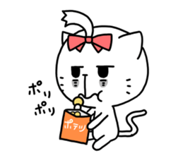 Women force 0% of the cat sticker #11347297