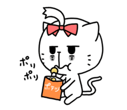 Women force 0% of the cat sticker #11347297