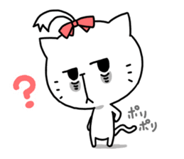 Women force 0% of the cat sticker #11347318