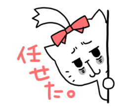 Women force 0% of the cat sticker #11347331