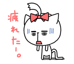 Women force 0% of the cat sticker #11347335