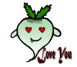 Funny and Cool Radish sticker #11348936