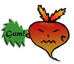 Funny and Cool Radish sticker #11348938