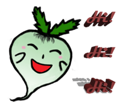 Funny and Cool Radish sticker #11348939