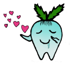 Funny and Cool Radish sticker #11348943