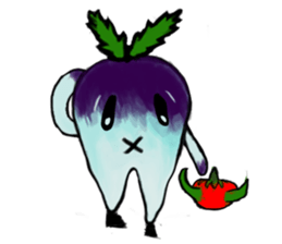 Funny and Cool Radish sticker #11348951