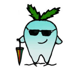 Funny and Cool Radish sticker #11348957