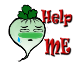 Funny and Cool Radish sticker #11348962