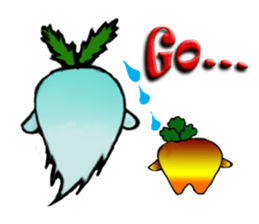 Funny and Cool Radish sticker #11348964