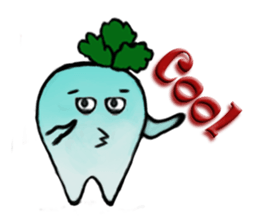 Funny and Cool Radish sticker #11348974