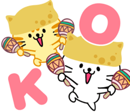 Inari cats. sticker #11349539