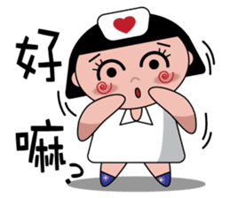 The girl with the hair of watermelon 2.0 sticker #11350273