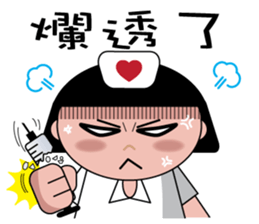 The girl with the hair of watermelon 2.0 sticker #11350293