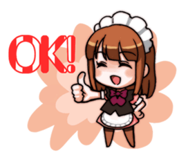 maidcafe pinafore sticker #11350780