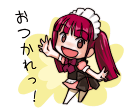 maidcafe pinafore sticker #11350788