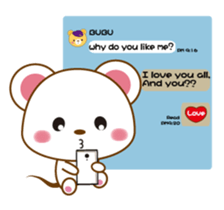 mini mouse 1 sticker #11350844