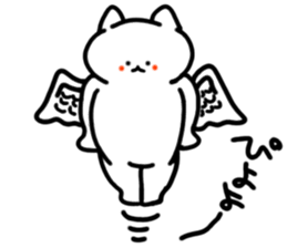 Charming White Cat sticker #11351588