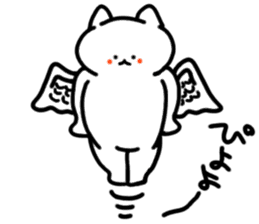 Charming White Cat sticker #11351588