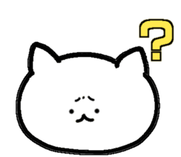 Charming White Cat sticker #11351591