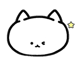 Charming White Cat sticker #11351596