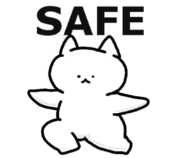 Charming White Cat sticker #11351611