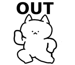 Charming White Cat sticker #11351612