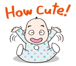 Lovely little couple by p_p sticker #11351978