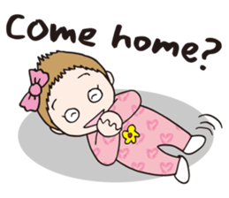 Lovely little couple by p_p sticker #11351983