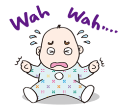 Lovely little couple by p_p sticker #11351984